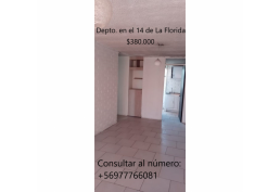 $380.000 Depto. 3d, 2° piso cerca metro Bellavista de La Florida