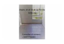 $380.000 Depto. 3d, 2° piso cerca metro Bellavista de La Florida