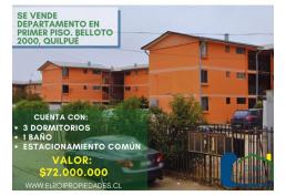 SE VENDE DEPARTAMENTO SEMI AMOBLADO EN BELLOTO 2000