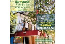 SE VENDE PARCELA EN CONDOMINIO QUILPUE