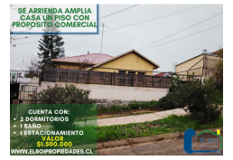 Se arrienda casa 1 piso Quilpué | Uso comercial