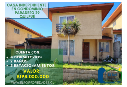 SE VENDE CASA INDEPENDIENTE EN CONDOMINIO | QUILPUÉ