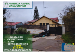 Se arrienda casa de 1 piso central uso habitacional