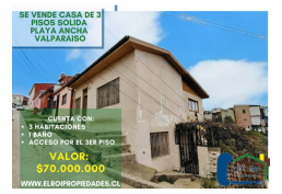 SE VENDE CASA SOLIDA DE 3 PISOS