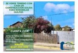 SE VENDE TERRENO PLANO CON CASA DE CONTRUCCION SOLIDA PARA REMODELAR