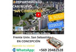Vendo Dpto 1D 1B 1Est UF2290 en Concepcion