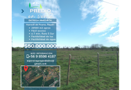 Predio de 2.5 hectáreas en Huenutil del Peumo, Ñiquén, Ñuble