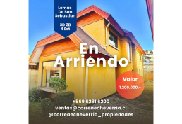 Casa en arriendo, Concepcion, Lomas de San Sebastian