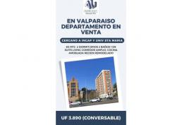 Se vende Dpto 2d-2b-60mt2 cerca Inacap Valparaíso