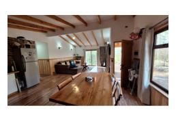 casa en parcela Pucón, 105 m2, 3 dormitorios, 2 baños.