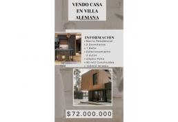 Vendo casa 2 pisos 2d-1b-2e-50mt2 Valles del Marga Marga II Villa Alemana $68.000.000