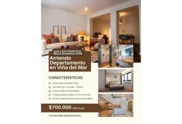 Arriendo marzo-dic 2026 depto 3d-2b Viña del Mar $700.000
