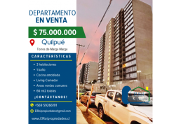 Departamento con vista panorámica – Torres de Marga Marga, Quilpué