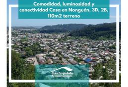 Comodidad, luminosidad y conectividad Casa en Nonguén, 3D, 2B, 110m2 terreno