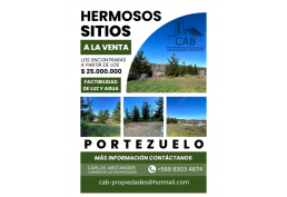 SITIOS DESDE 309M2 EN PORTEZUELO